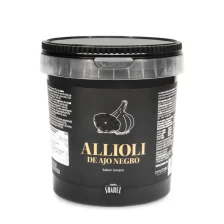 Black Garlic alioli in a large tub