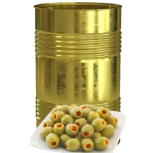 Green Olives Stuffed With Red Pepper 4.25kg Tin