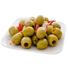 Gordal Pitted Olives Picante 370g Glass Jar