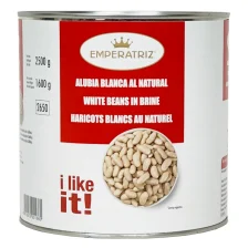 Cooked white Beans 2.5Kg tin for catering
